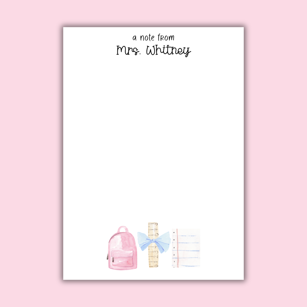Teacher Notepad by The Saltwater Press