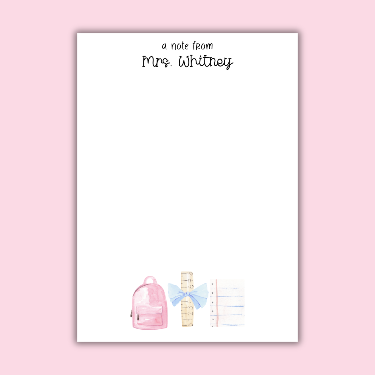 Teacher Notepad by The Saltwater Press