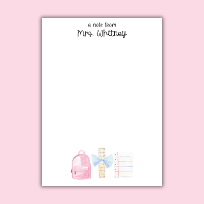 Teacher Notepad by The Saltwater Press