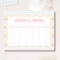 Teacher Planner Pad – Weekly Tearaway Desk Organizer for Lessons by The Saltwater Press