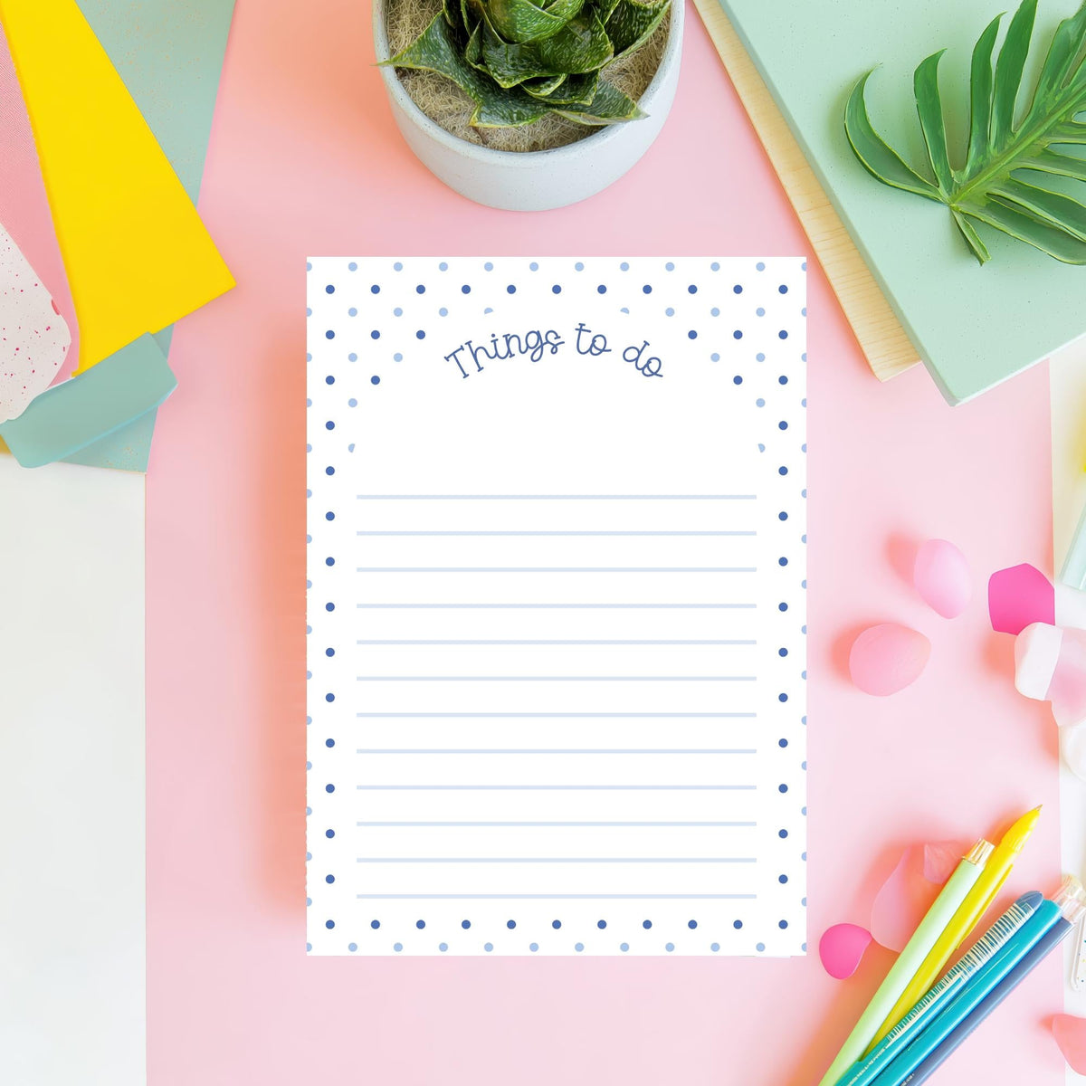 To Do List Notepad – 50sheet Tear Off Daily Task Desk Organizer by The Saltwater Press